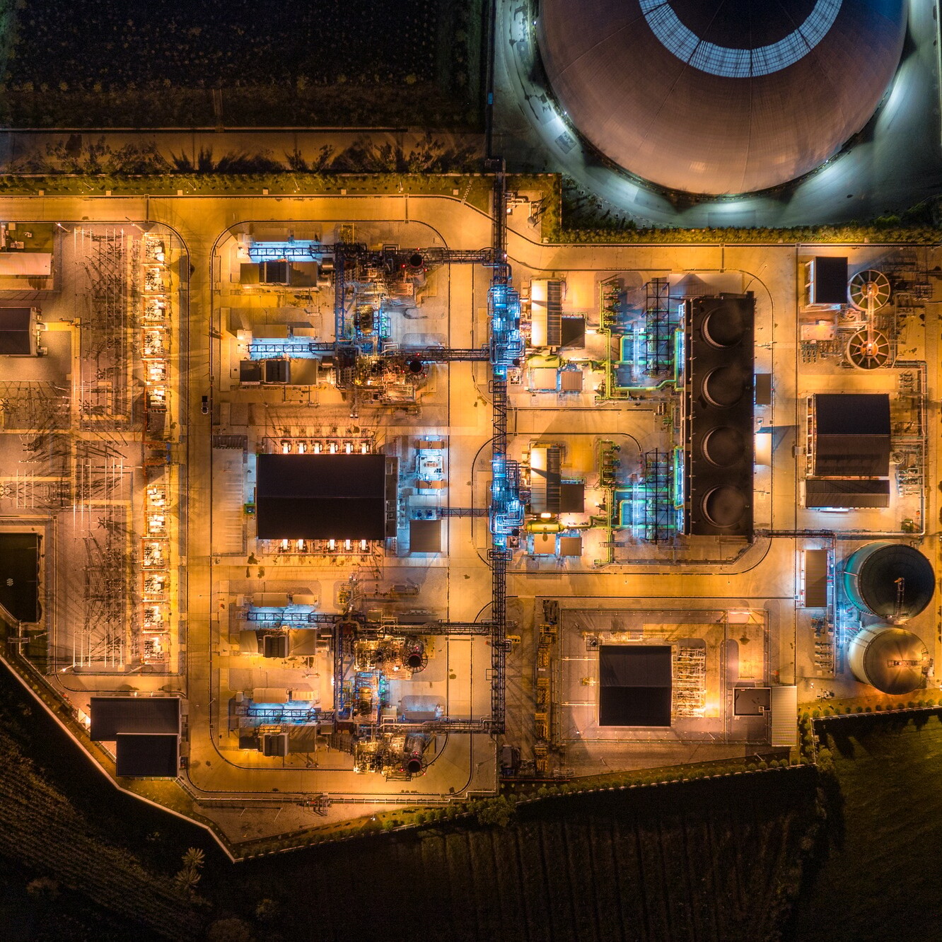 Electric power plant substation illumination, Export-oriented manufacturing packaging